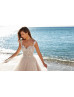 Detachable Straps Beaded Sequins Pearls Most Beautiful Wedding Dress